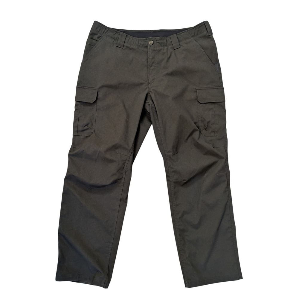 Under Armour Storm Tactical Patrol Cargo Pants Mens 42x34 Black Ripstop Loose